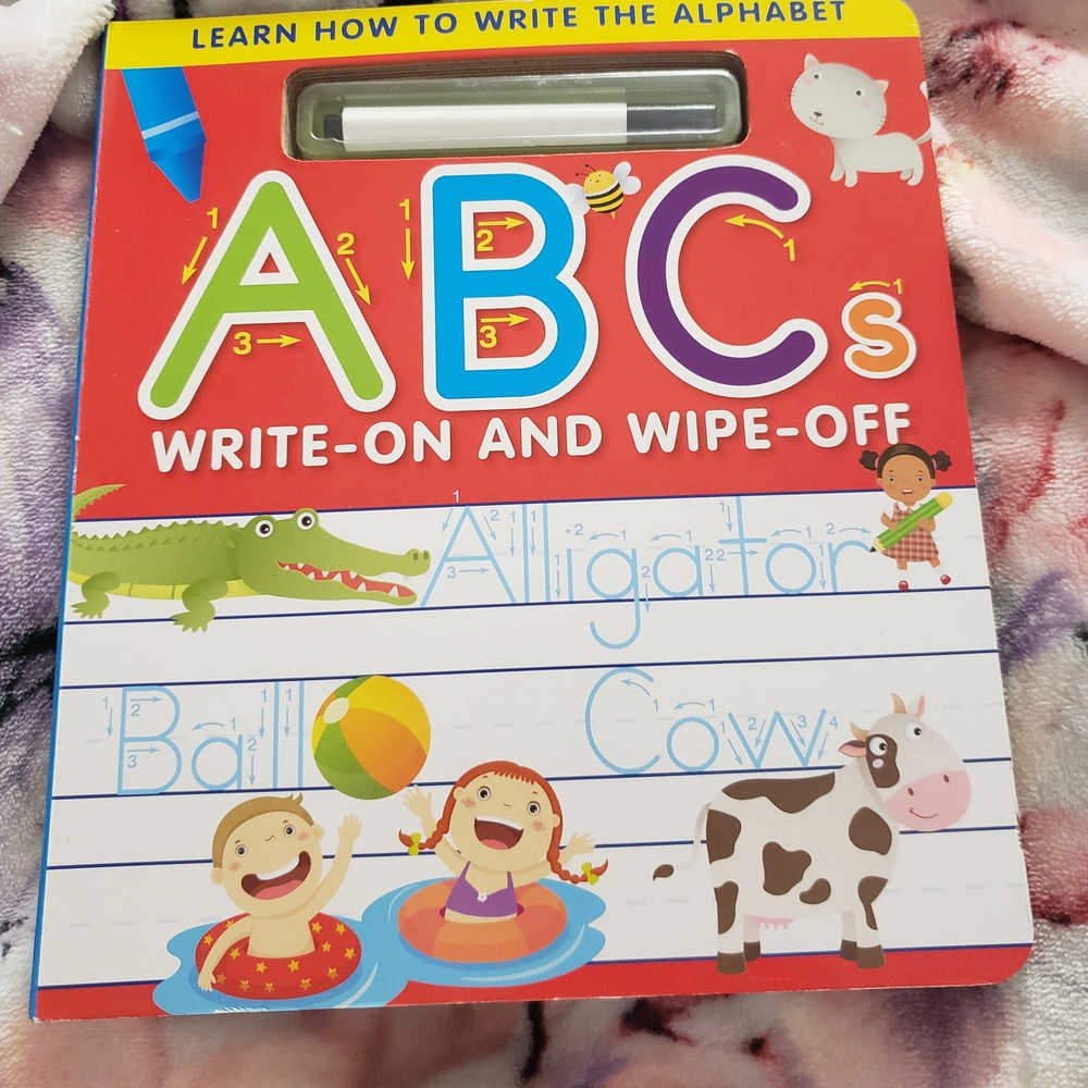 Red and Green ABC Write-On Wipe-Off Book